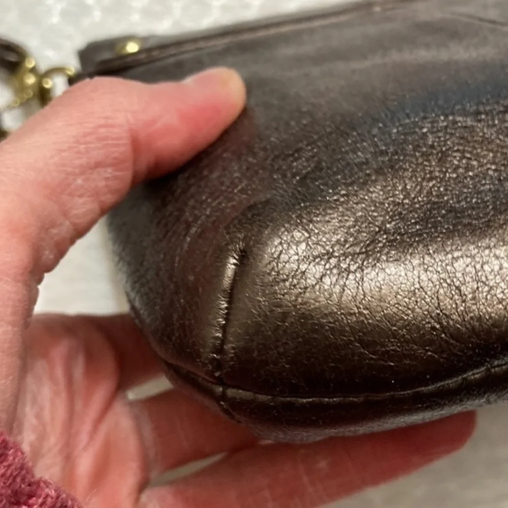 Coach bronze Kirsten flap crossbody bag